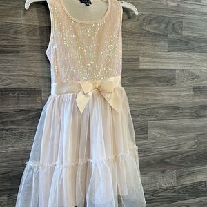 Girls sequenced dress